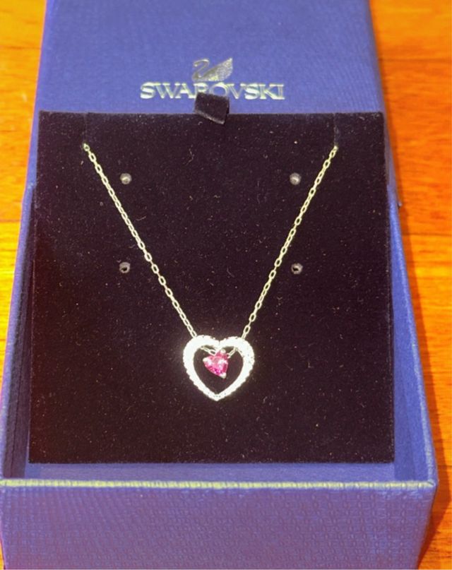 Collana Swarovski cuore rosso