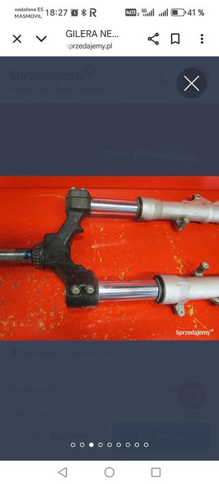 Horquilla gilera nexus 500 y piaggio x9 500
