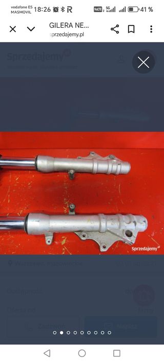 Horquilla gilera nexus 500 y piaggio x9 500

