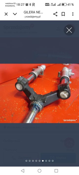 Horquilla gilera nexus 500 y piaggio x9 500
