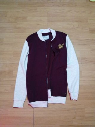 Chaqueta bomber SikSilk XS morada