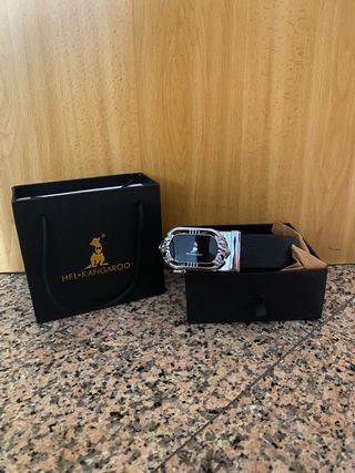 Cinturón HFL KANGAROO Negro y Plata