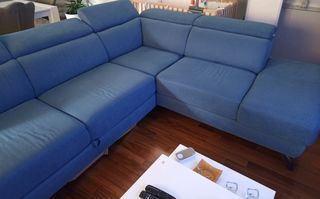 Divano letto angolare Dondi Salotti blu