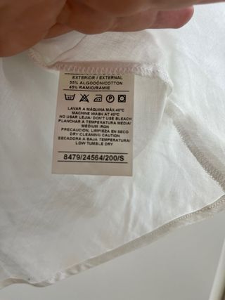 Blusa Caramelo blanca sin mangas