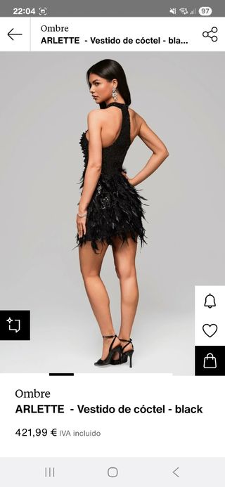 Vestido Fiesta Talla S-M, precioso. 
