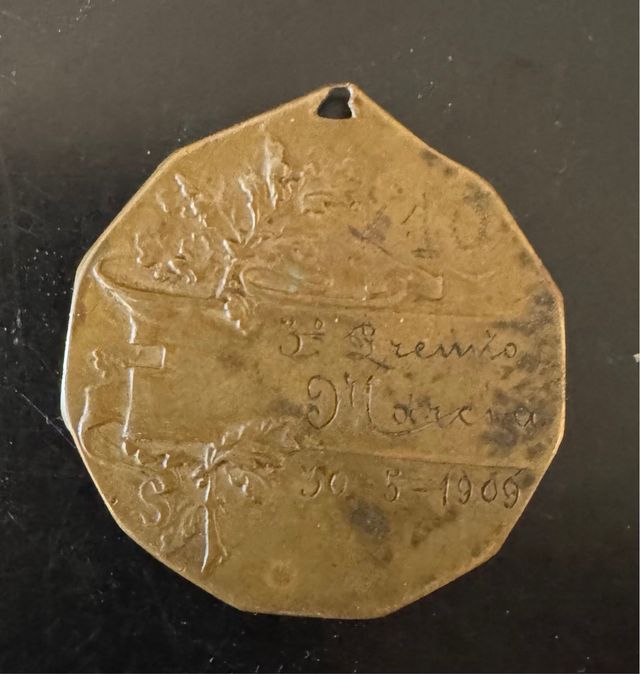 Medaglia in bronzo 3° Premio Marcia 1909