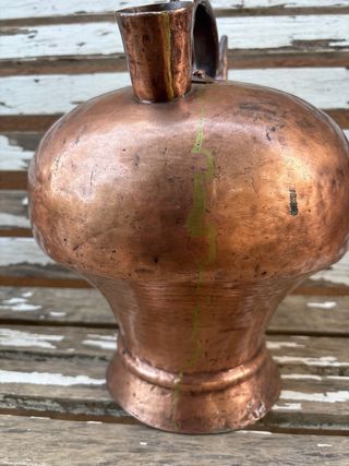 Botijo cobre antiguo muy grande 