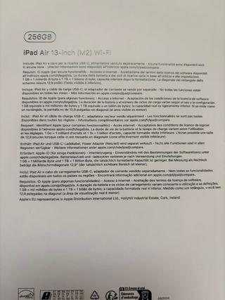 iPad Air 13" M2 256GB Nuevo + Magnetic Keyboarg 