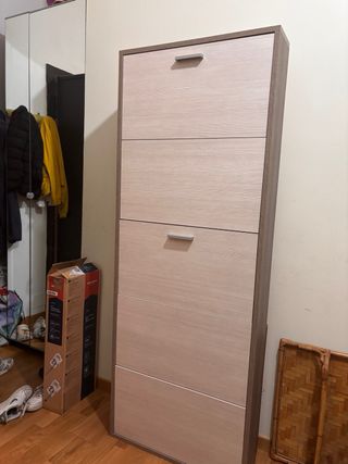 Scarpiera 4 ripiani legno