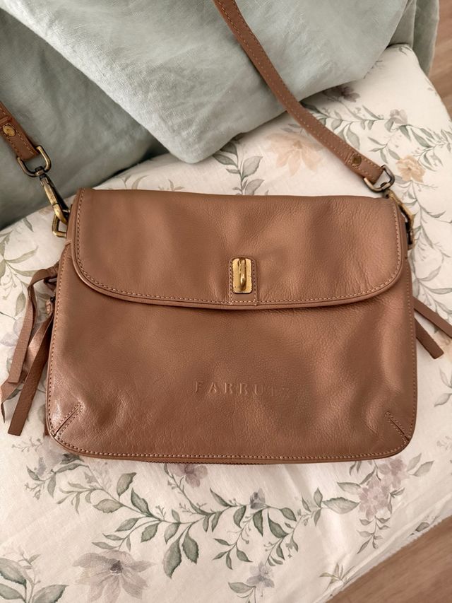 Bolso bandolera Farrutx beige original