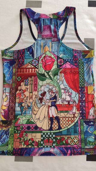 Camiseta Bella y Bestia - Multicolor