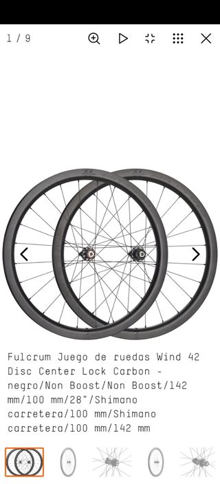 Fulcrum Wind 42 Carbon - Juego de ruedas