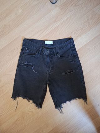 Short vaquero negro