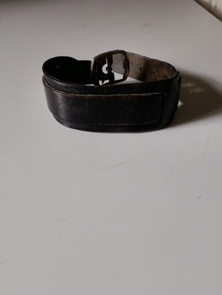 Braccialetto cuoio nero vintage