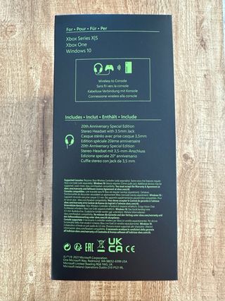Auriculares Xbox - Edición 20 Aniversario