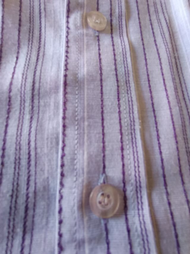 Camicia De Blasio XL righe viola