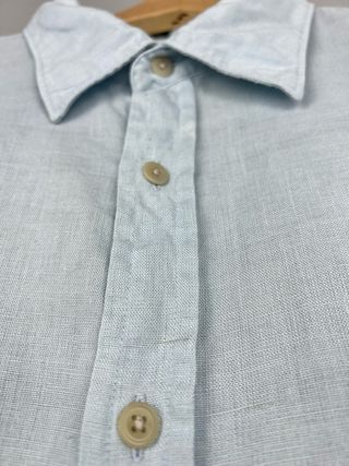 Camisa lino azul Gap Vintage L oversized