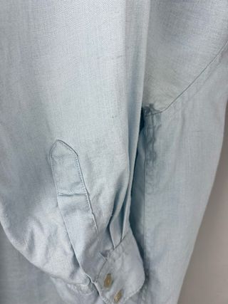 Camisa lino azul Gap Vintage L oversized