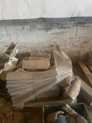 Tejas antiguas de barro
