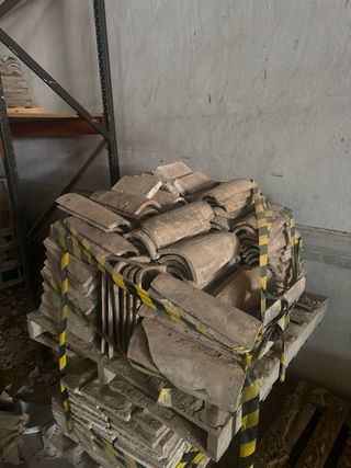 Tejas antiguas de barro