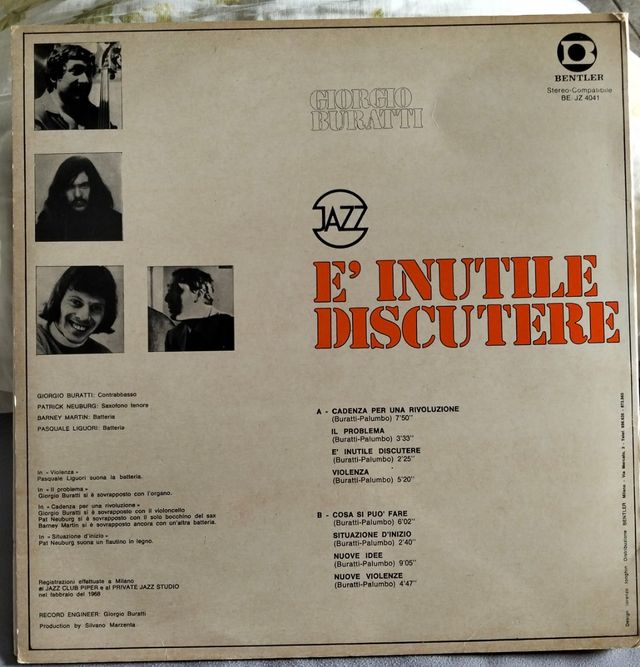 Vinile Jazz: Buratti - È inutile discutere