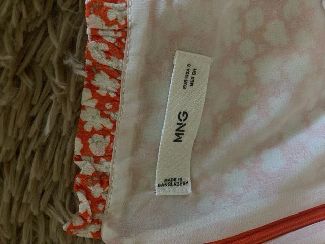 Vestido Mango - Naranja - Talla S