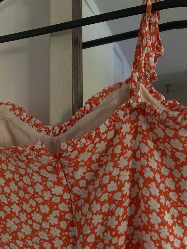 Vestido Mango - Naranja - Talla S