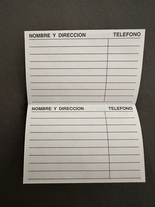 Libreta direcciones San Miguel vintage