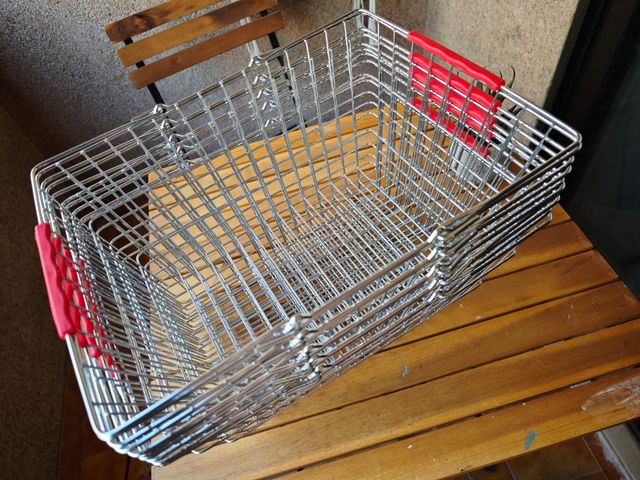 Cesta metálica de la compra 40x30x21cm