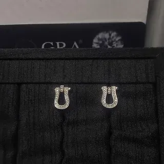 Pendientes moissanita plata