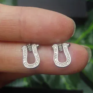Pendientes moissanita plata