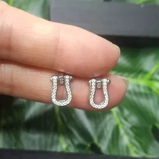 Pendientes moissanita plata
