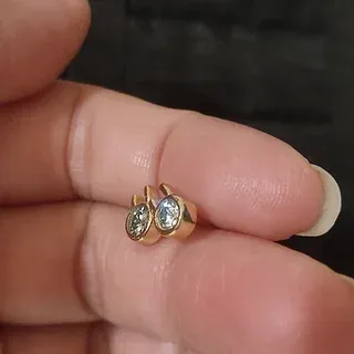 Pendientes moissanita-plata