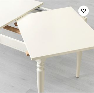 Mesa comedor Ikea extensible blanco.