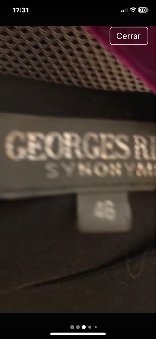 Noche Vestido George Rech seda flores XL Lujo