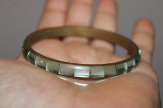 Bracciale resina ottone vintage