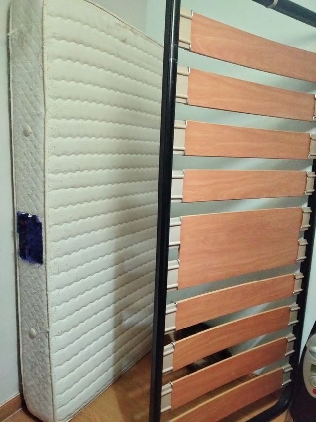 Somier y colchón 90cm