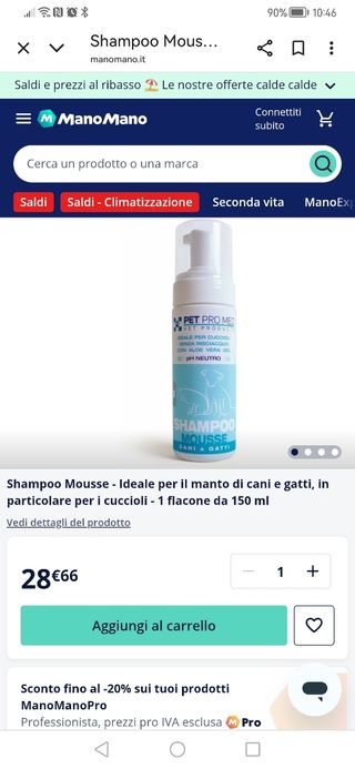 Shampoo Petpromed cani&gatti