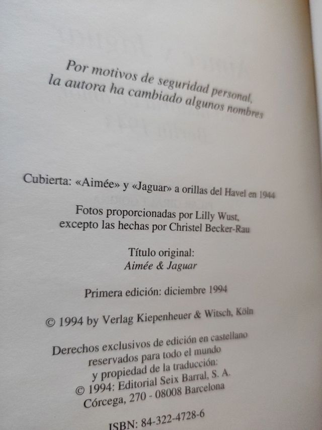 Aimée y Jaguar: una historia de amor, Berlín 1943