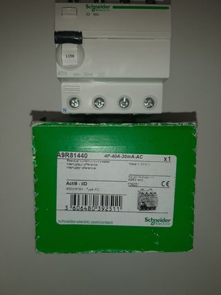Interruptor Diferencial Schneider 40A