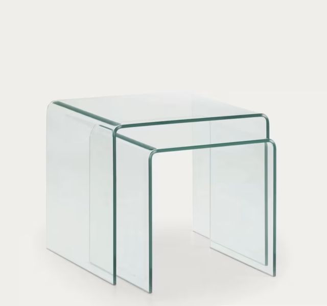 Mesas nido Kave Home - cristal