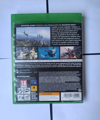 GTA V Xbox One con mapa físico - código usado