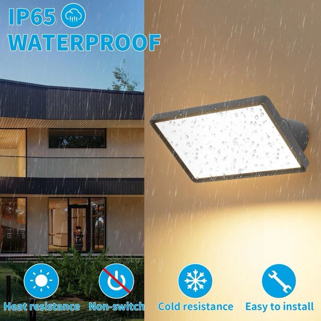 Applique LED KUKAK Grigia Esterno IP65