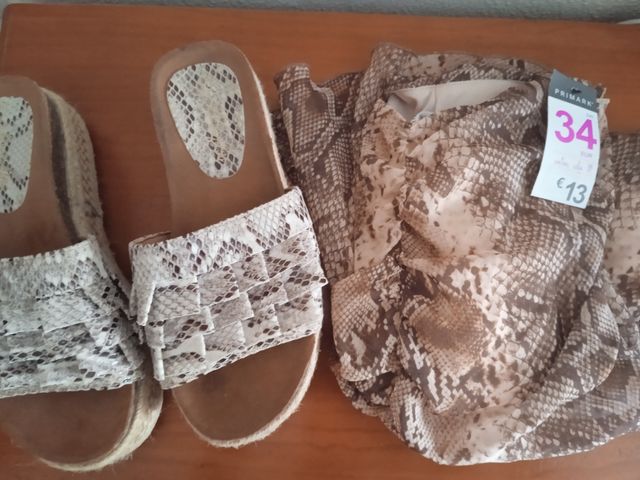 Conjunto falda y zapatos 