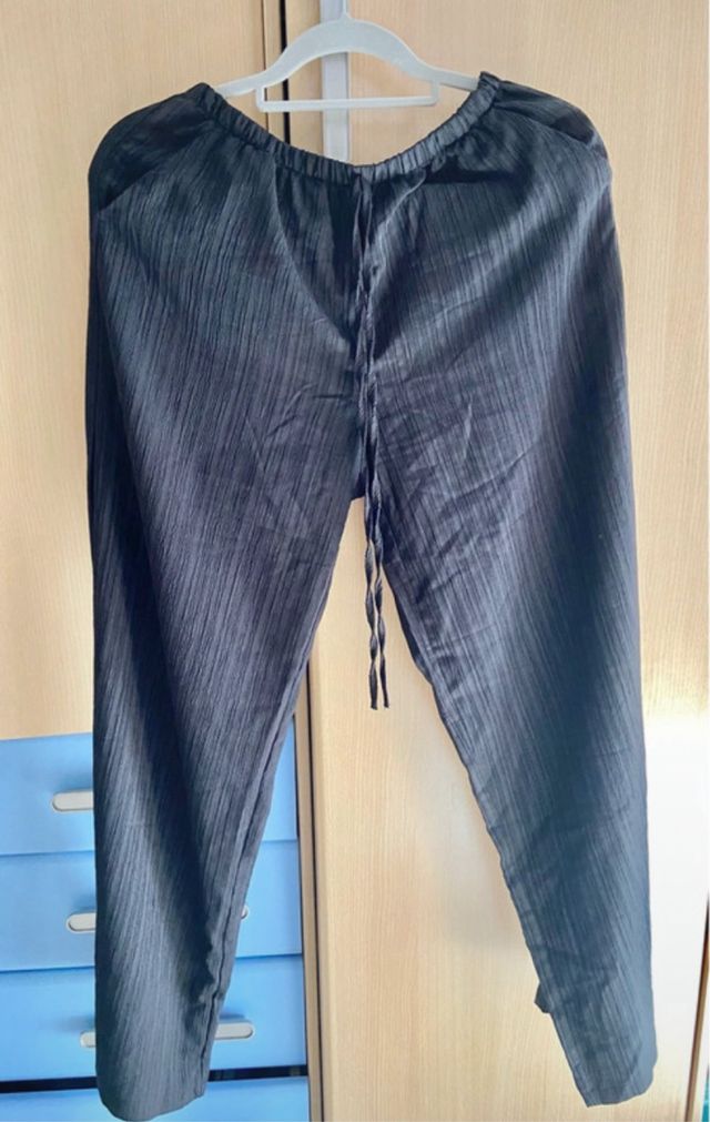 Pantalón Lino Negro