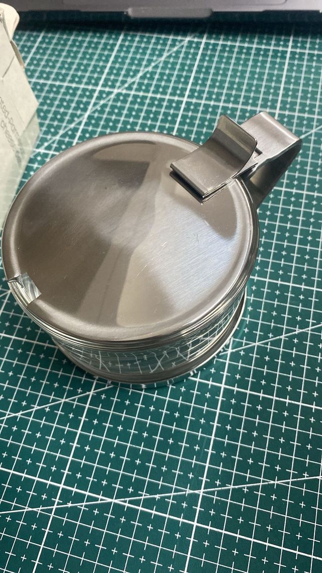 Quesera ILSA 9cm - Acero y Vidrio