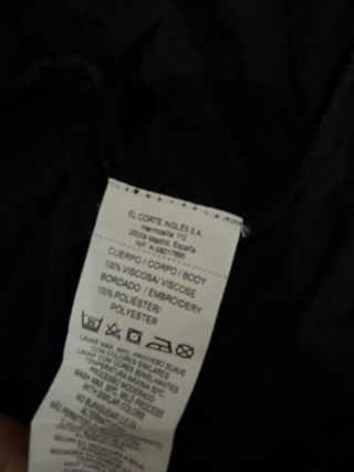 Camiseta negra bordada estilo MÉXICO - Talla M