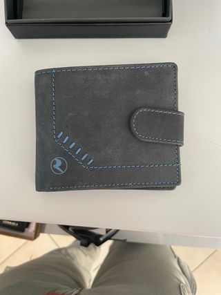 Portafoglio Roncato blu e grigio