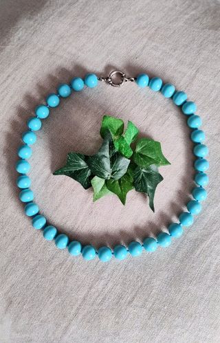 COLLAR TURQUESA Y PLATA