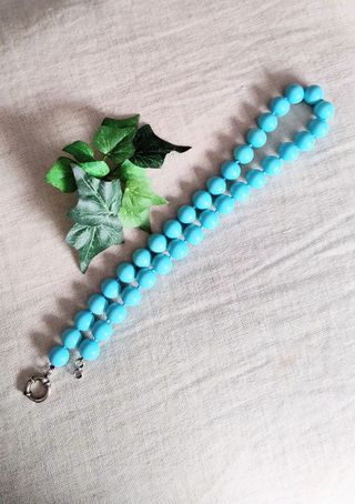 COLLAR TURQUESA Y PLATA